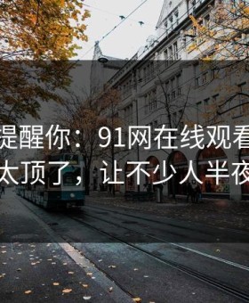 别说没提醒你：91网在线观看深夜那波讨论太顶了，让不少人半夜睡不着