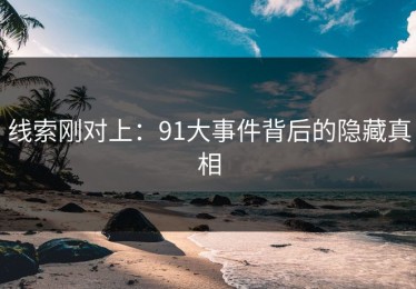 线索刚对上：91大事件背后的隐藏真相
