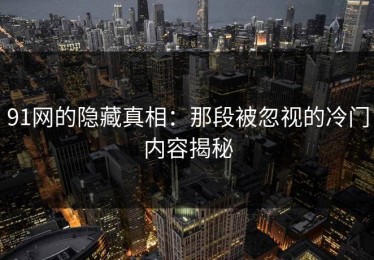 91网的隐藏真相：那段被忽视的冷门内容揭秘