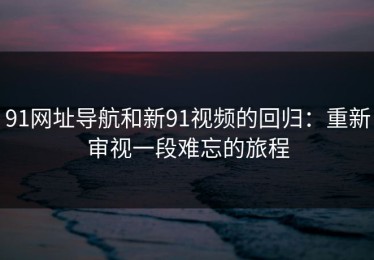 91网址导航和新91视频的回归：重新审视一段难忘的旅程