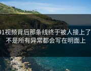 91视频背后那条线终于被人接上了，不是所有异常都会写在明面上