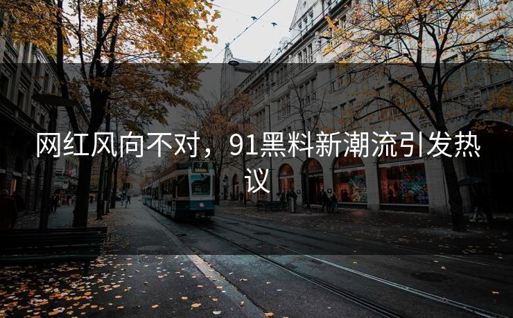 网红风向不对，91黑料新潮流引发热议